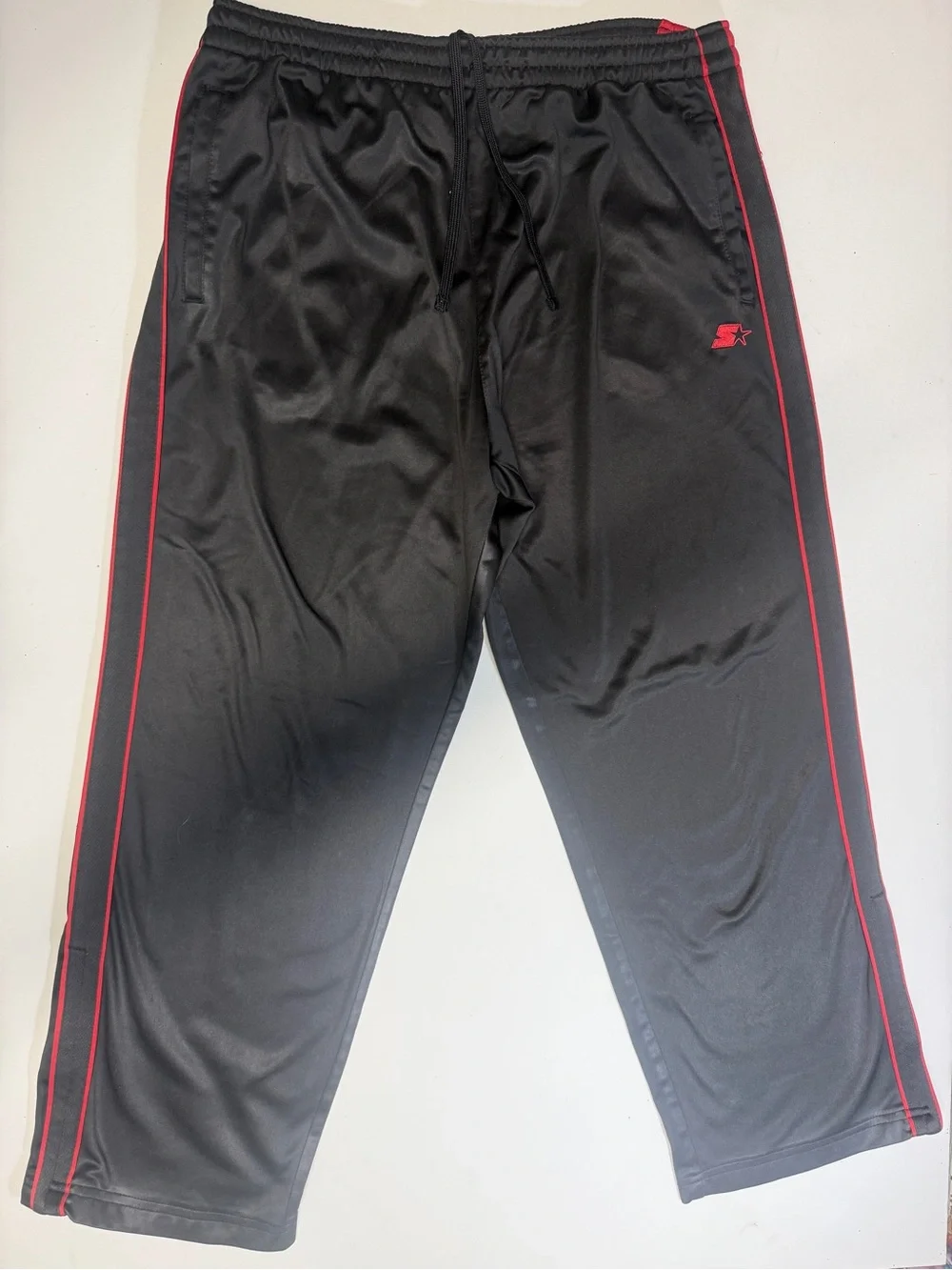 STARTER Black Sweatpants with White Logo - Picture 1 of 12